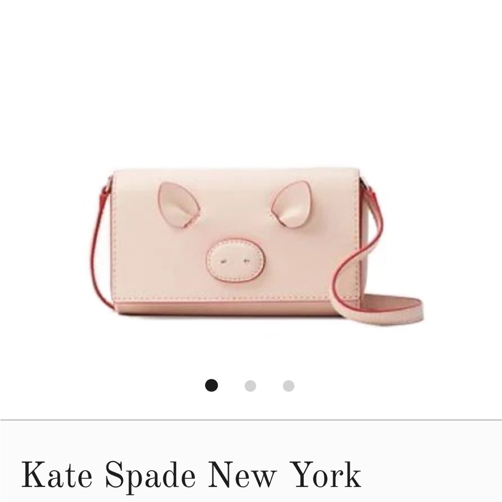 Kate Spade Blush Pink and Red Year of the Pig Crossbody and Clutch - Picture 8 of 8